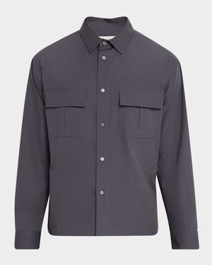 Men's Multi-Pocket Button-Down Shirt
