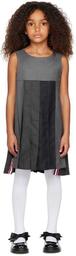 Thom Browne Enfant | Robe grise à panneaux