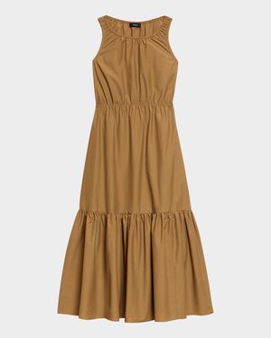Tiered Sleeveless Gathered Dress
