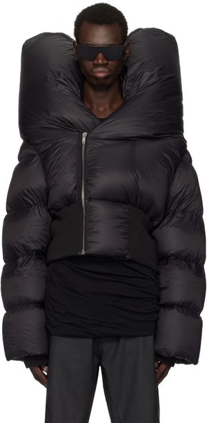 Rick Owens Blouson Anubis noir rembourré en duvet - Porterville
