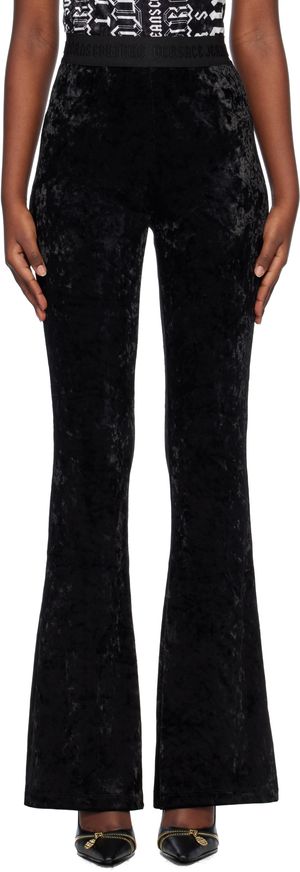 Versace Jeans Couture Black Velour Lounge Pants