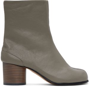 Maison Margiela Gray Tabi Ankle Boots
