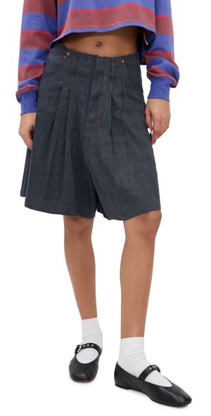 STAUD Knight Shorts Chambray 0