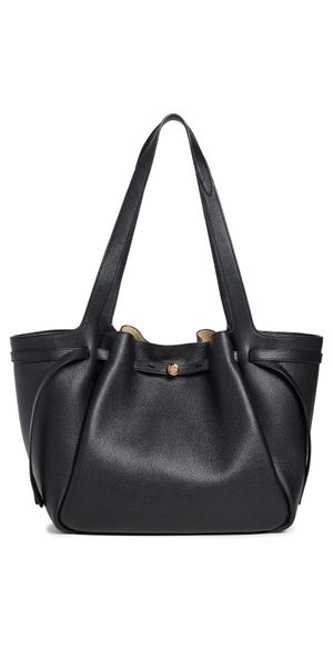 Tory Burch Romy Pebbled Tote Black One Size