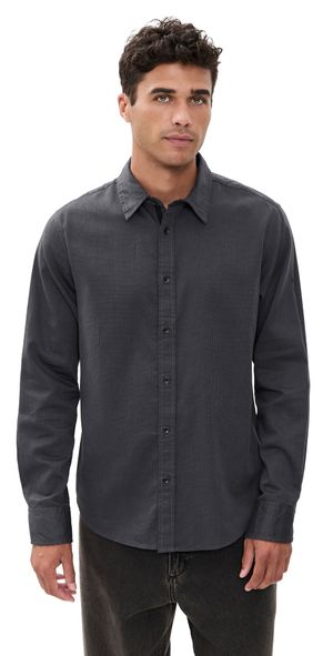 rag & bone Tomlin Stretch Dobby Shirt Dksdw M