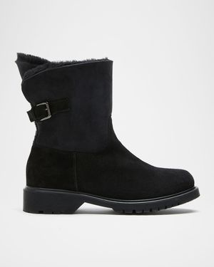 Hadley Shearling-Lined Suede Boots