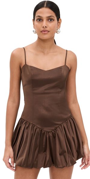 Lioness Dollhouse Mini Dress Coffee M