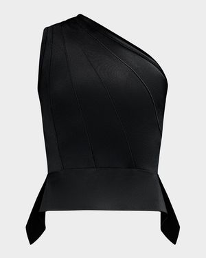 The Betty One-Shoulder Peplum Top