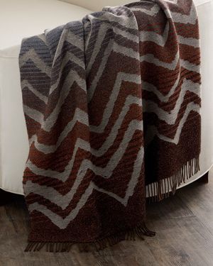 Moonlight Wool-Blend Throw, 51" x 71"