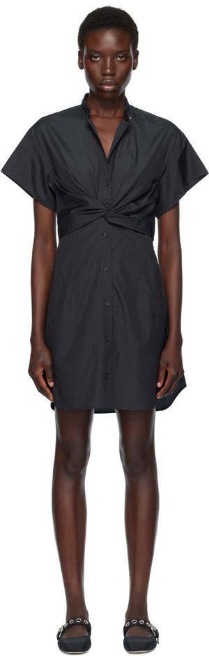 rag & bone Black Gretchen Shirt Minidress