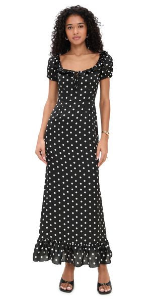 Damaris Bailey Delores Dress Black Polka Dot XS