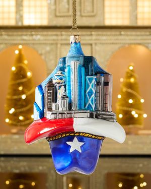 NM Dallas Skyline Christmas Ornament
