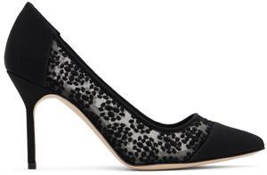 Manolo Blahnik Black Capcour Heels