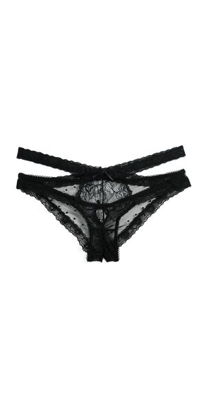 HONEYDEW Nichole Lace Panties Black M