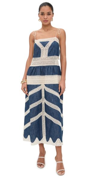 Zimmermann Awaken Denim Slip Dress Railway Blue 3