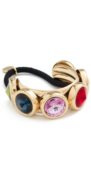 LELET NY Clare Crystal Pony Cuff Rainbow Multi One Size