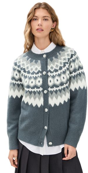 Favorite Daughter The Snowed In Cardigan Charcoal XL