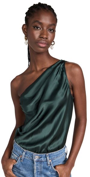 CAMI NYC Darby Thong Bodysuit Hunter XXS