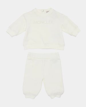 Boy's Embroidered Sweatshirt & Pants Set, Size 3M-3