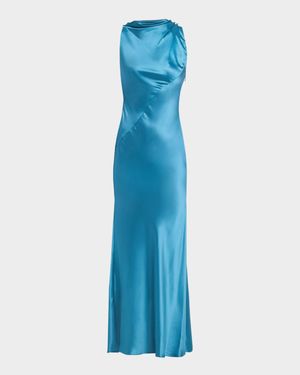 Ropley Bias-Cut Satin Dress