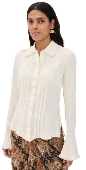 Free People Melrose Top Whisper White L