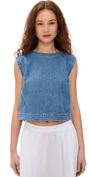 Velvet Loren Denim Top Indigo XL