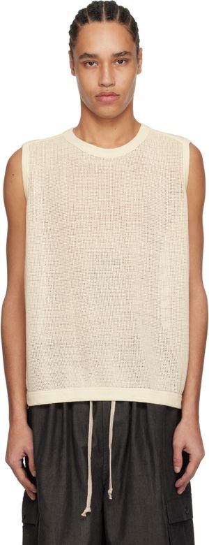 Jan-Jan Van Essche Off-White O-Project Mesh Jersey Tank Top