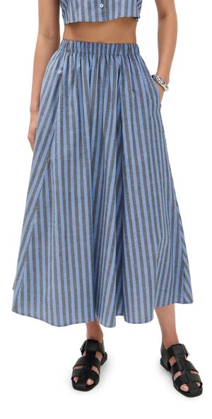 LE BOP Martha Skirt Pink Stripe XL