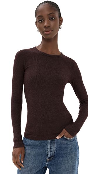 AGOLDE Delphi Slim Tee Raisin M