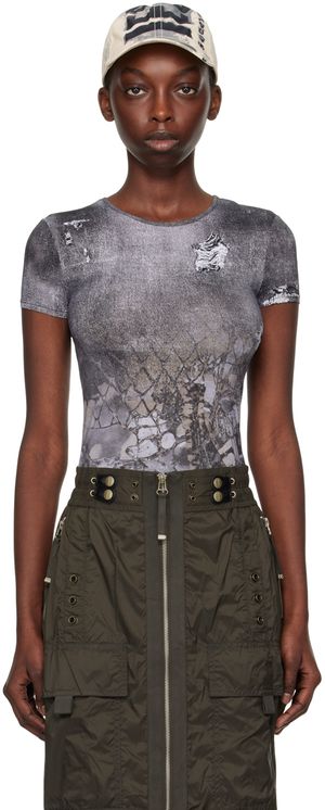Diesel T-shirt Uncski gris