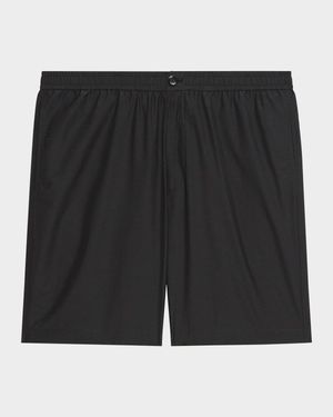 Men's Stretch Waistband Flat-Front Shorts