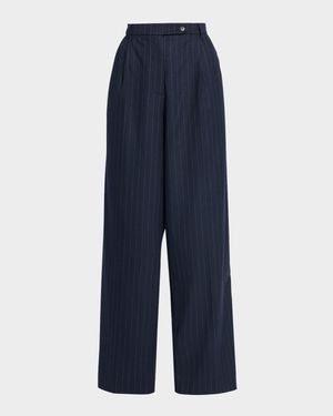 Atlas Pinstripe Twill Trousers
