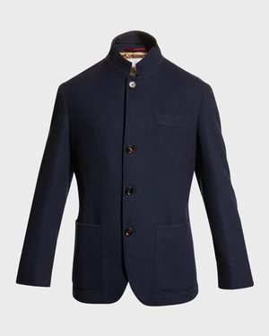 Men's Cashmere Blazer Coat