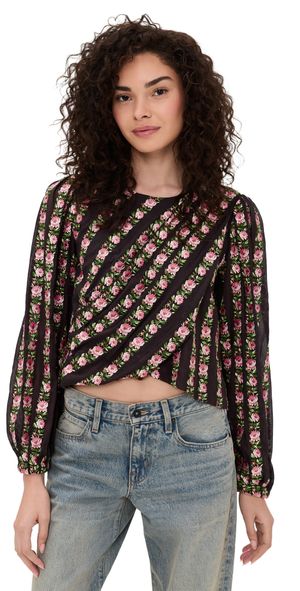 Sea Sybil Embroidery Long Sleeve Blouse Multi S