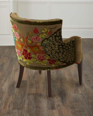 Refined Simplicity Sage Peacock Chair