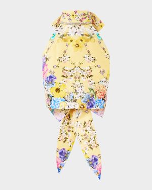 Darling Buds Halter Tie-Back Top