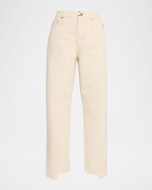 Sol Asymmetric Straight-Leg Jeans
