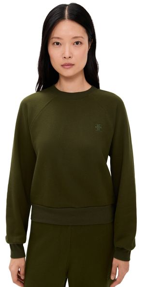 Éterne French Terry Shrunken Raglan Sweatshirt Moss S