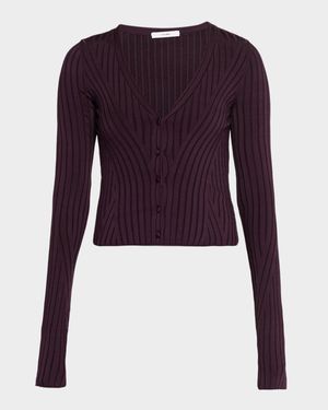 Greer Cropped Knit Cardigan