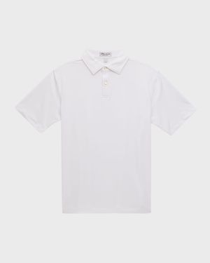Boy's Solid Youth Performance Polo Shirt, Size XS-XL