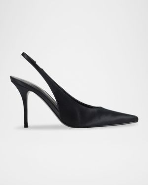 Leynne Satin Slingback Pumps