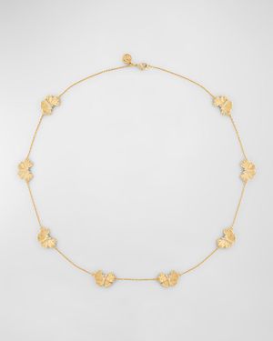 Butterfly Gold Station Necklace