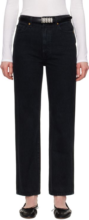KHAITE Black Abigail Jeans