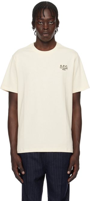 A.P.C. Off-White Standard 'Rue Madame' T-shirt