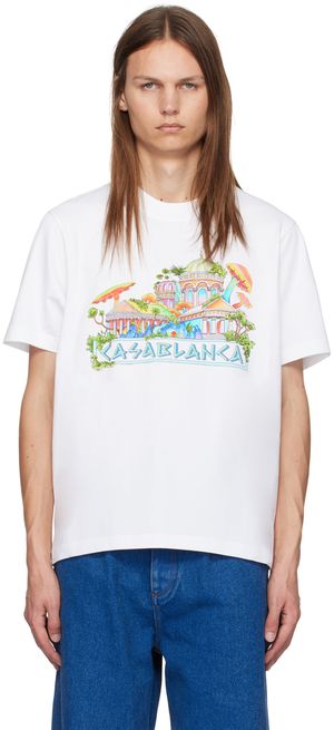 Casablanca White 'The Road To Knowledge' T-Shirt