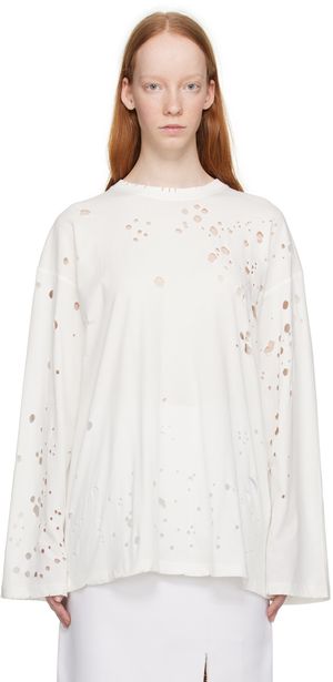 Sportmax White Nevada Long Sleeve T-Shirt