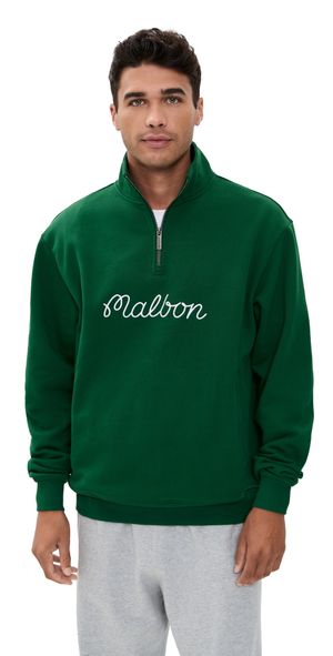 Malbon Golf Collegiate Sweatshirt Forest S