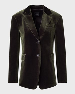 Taddeo Stretch Velvet Blazer Jacket