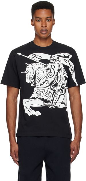 Burberry Black EKD Cotton T-shirt