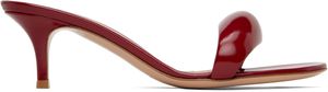 Gianvito Rossi Red Bijoux 55 Mules